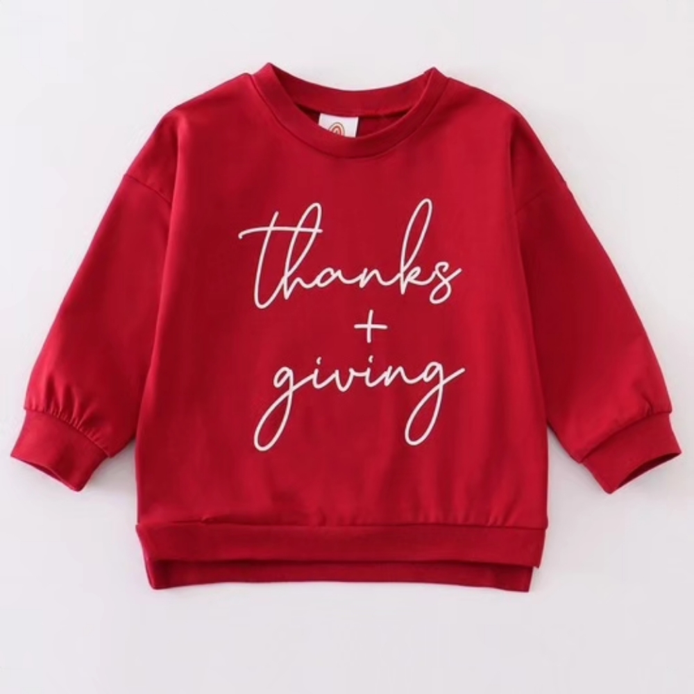Kid Holiday Sweatshirt Thanksgiving NWT Boy or Girl